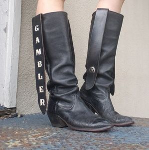 Vintage cowboy 'gambler' boots